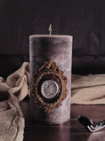 Load image into Gallery viewer, Handmade Embossed Scented Candle | Obsidian Emblem