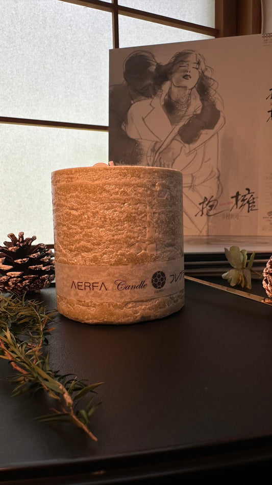 墙体纹理杯蜡烛